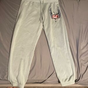 Green y2k joggers #joggers #sweats #y2k #green